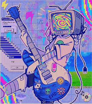 NFT character with TV head